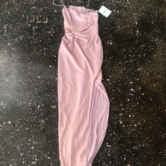 Nookie Lust One Shoulder Gown Long Dress Blush - Picture 6 of 7